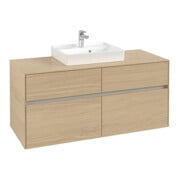 V&B Waschtischunterschrank Collaro 120x54,8x50cm, WT mittig, nordic oak