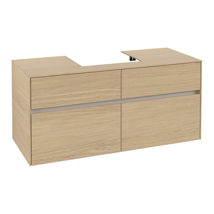 V&B Waschtischunterschrank Collaro 120x54,8x50cm, WT mittig, nordic oak