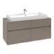 V&B Waschtischunterschrank Collaro 120x54,8x50cm, WT mittig, soft green-1