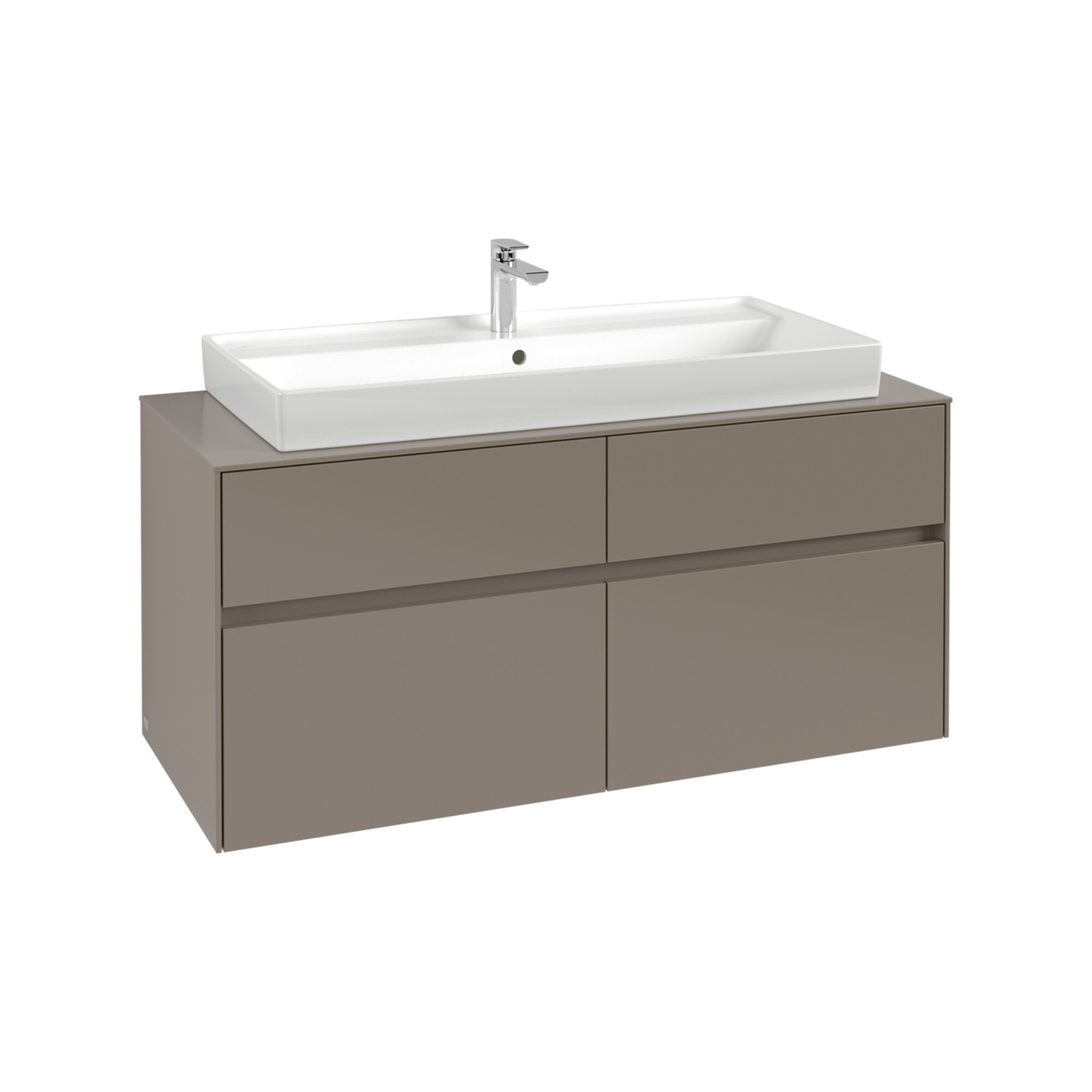 V&B Waschtischunterschrank Collaro 120x54,8x50cm, WT mittig, soft green ; Villeroy & Boch