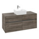 V&B Waschtischunterschrank Collaro 120x54,8x50cm, WT mittig, stone oak-1