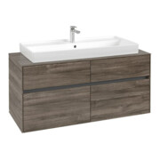 V&B Waschtischunterschrank Collaro 120x54,8x50cm, WT mittig, stone oak-4