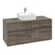 V&B Waschtischunterschrank Collaro 120x54,8x50cm, WT mittig, stone oak-1
