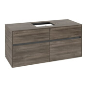 V&B Waschtischunterschrank Collaro 120x54,8x50cm, WT mittig, stone oak