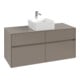 V&B Waschtischunterschrank Collaro 120x54,8x50cm, WT mittig, volcano black-1