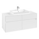 V&B Waschtischunterschrank Collaro 120x54,8x50cm, WT mittig, white matt-4