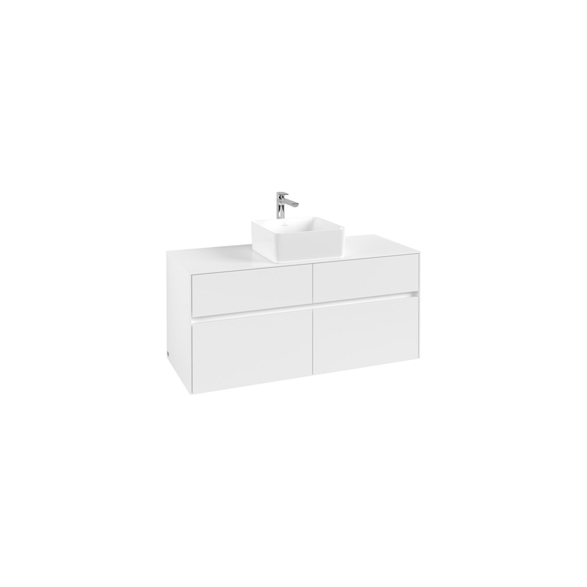V&B Waschtischunterschrank Collaro 120x54,8x50cm, WT mittig, White Matt ; Villeroy & Boch