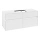 V&B Waschtischunterschrank Collaro 120x54,8x50cm, WT mittig, white matt-4