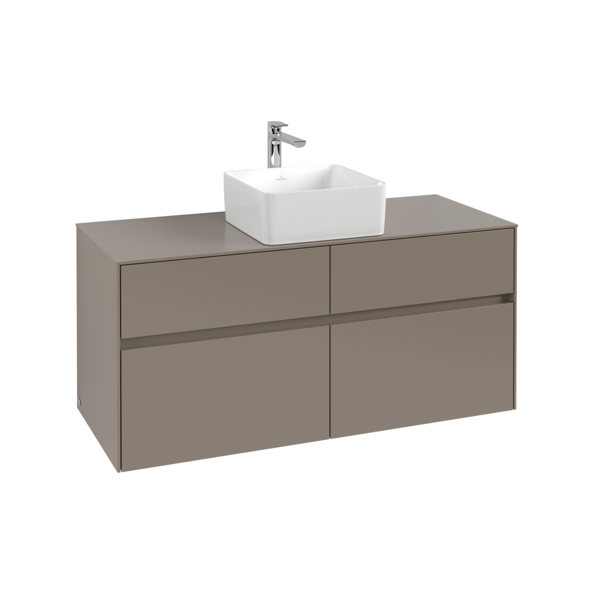 V&B Waschtischunterschrank Collaro 120x54,8x50cm, WT mittig, white oak ; Villeroy & Boch