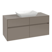 V&B Waschtischunterschrank Collaro 120x54,8x50cm, WT mittig, white oak