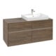 V&B Waschtischunterschrank Collaro 120x54,8x50cm, WT r, LED 8,8 W, Ariz. Oa-1