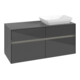 V&B Waschtischunterschrank Collaro 120x54,8x50cm, WT r, LED 8,8 W, glo Gr-1