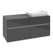 V&B Waschtischunterschrank Collaro 120x54,8x50cm, WT r, LED 8,8 W, glo Gr