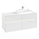 V&B Waschtischunterschrank Collaro 120x54,8x50cm, WT r, LED 8,8 W, glo wh.-1