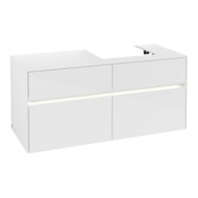V&B Waschtischunterschrank Collaro 120x54,8x50cm, WT r, LED 8,8 W, glo wh.-3