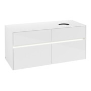 V&B Waschtischunterschrank Collaro 120x54,8x50cm, WT r, LED 8,8 W, glo wh.-3