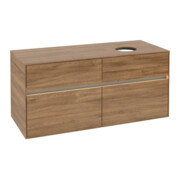 V&B Waschtischunterschrank Collaro 120x54,8x50cm, WT r, LED 8,8 W, Kan Oa