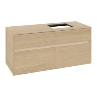 V&B Waschtischunterschrank Collaro 120x54,8x50cm, WT r, LED 8,8 W, Nord Oa