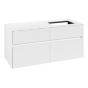 V&B Waschtischunterschrank Collaro 120x54,8x50cm, WT r, LED 8,8 W, wh. ma