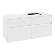 V&B Waschtischunterschrank Collaro 120x54,8x50cm, WT r, LED 8,8 W, wh. ma-3