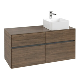V&B Waschtischunterschrank Collaro 120x54,8x50cm, WT rechts, Arizona Oak