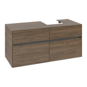 V&B Waschtischunterschrank Collaro 120x54,8x50cm, WT rechts, arizona oak