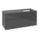 V&B Waschtischunterschrank Collaro 120x54,8x50cm, WT rechts, glossy grey-1