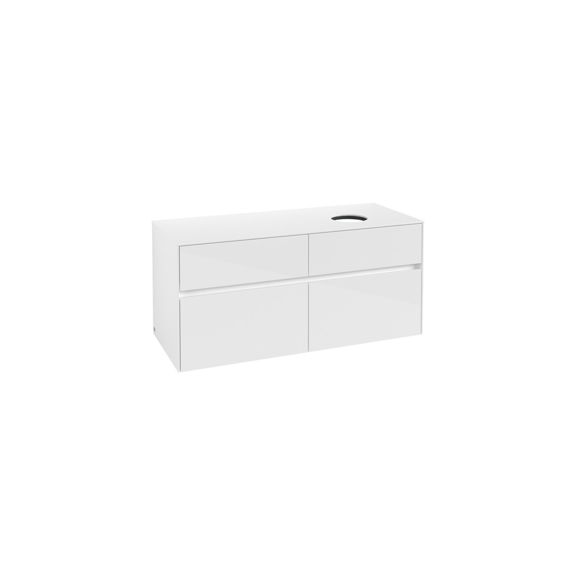 V&B Waschtischunterschrank Collaro 120x54,8x50cm, WT rechts, Glossy White ; Villeroy & Boch