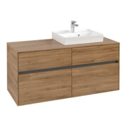 V&B Waschtischunterschrank Collaro 120x54,8x50cm, WT rechts, kansas oak