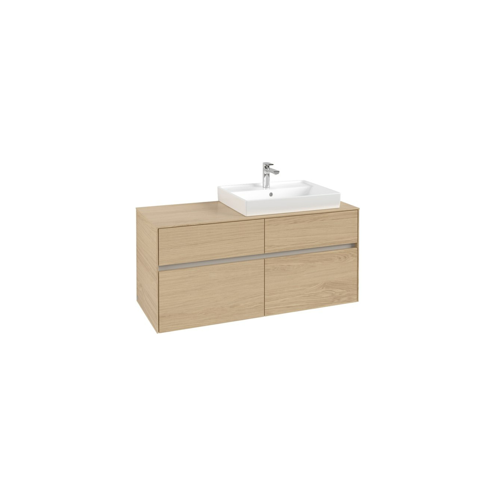 V&B Waschtischunterschrank Collaro 120x54,8x50cm, WT rechts, nordic oak ; Villeroy & Boch