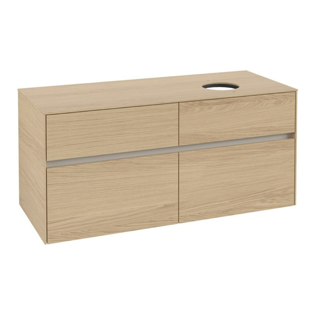 V&B Waschtischunterschrank Collaro 120x54,8x50cm, WT rechts, Nordic Oak