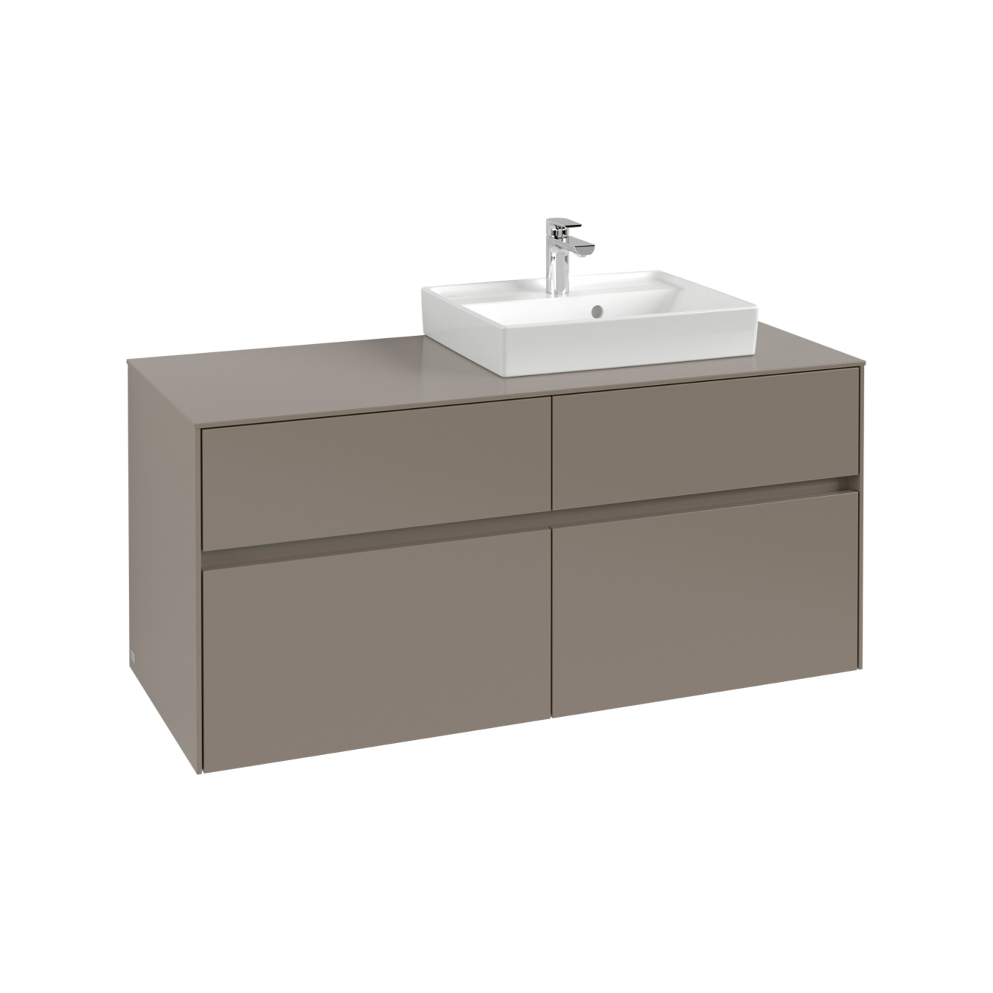 V&B Waschtischunterschrank Collaro 120x54,8x50cm, WT rechts, soft green ; Villeroy & Boch
