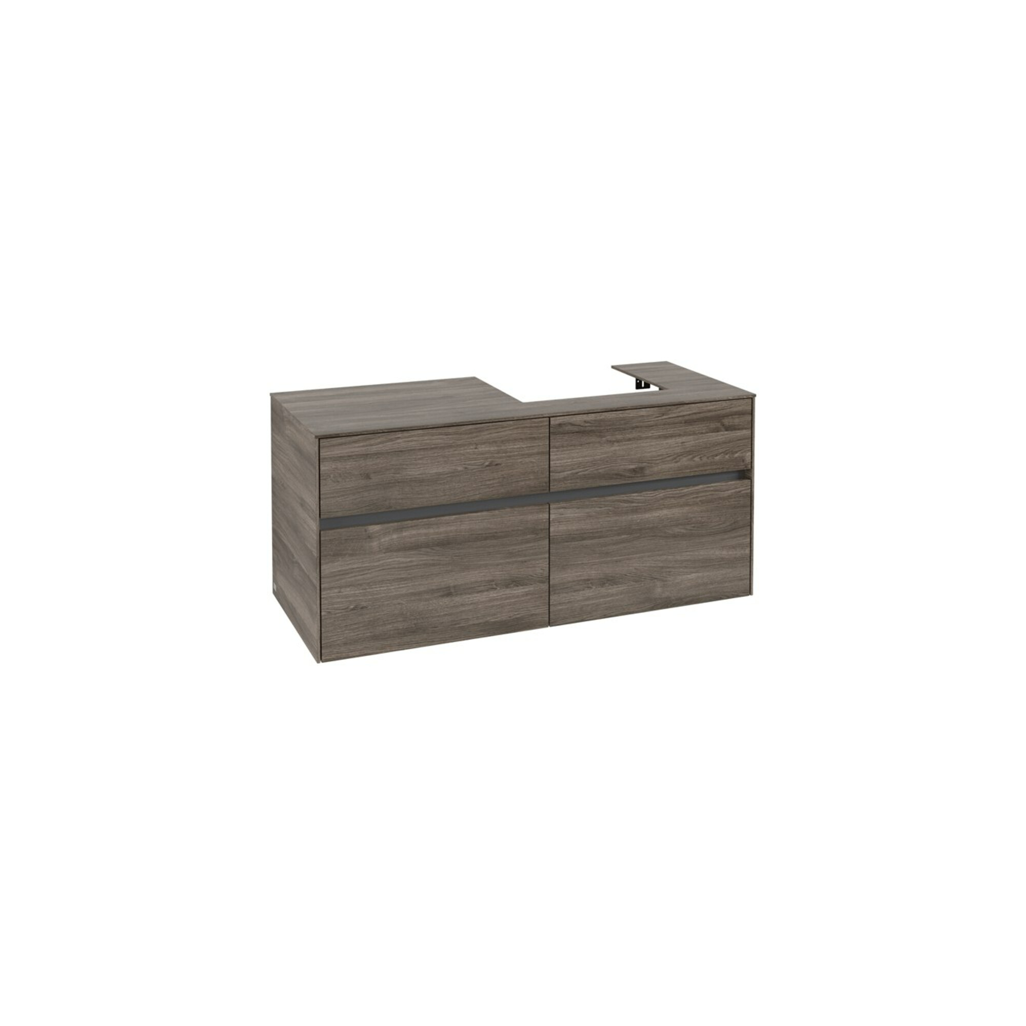V&B Waschtischunterschrank Collaro 120x54,8x50cm, WT rechts, stone oak ; Villeroy & Boch