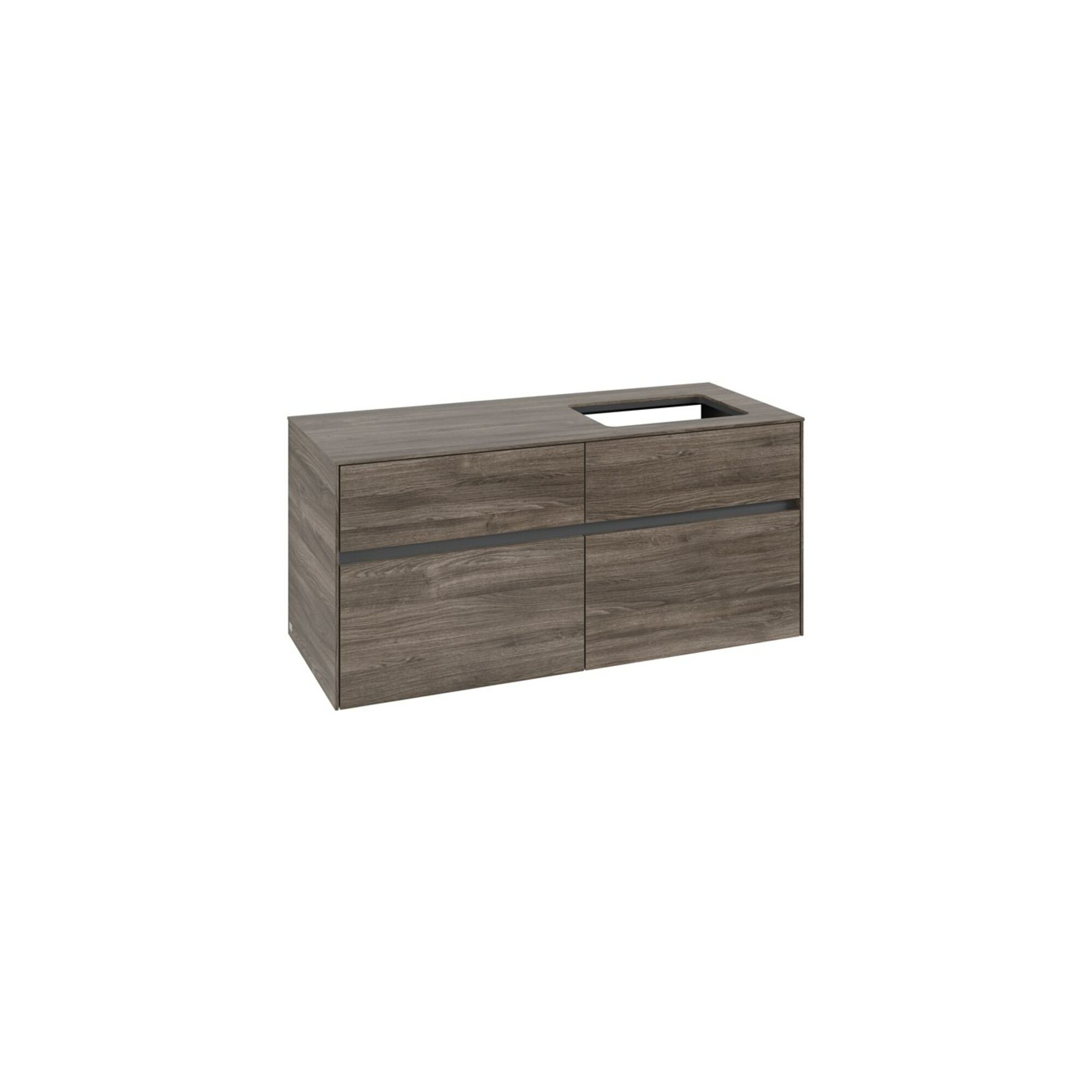 V&B Waschtischunterschrank Collaro 120x54,8x50cm, WT rechts, stone oak ; Villeroy & Boch