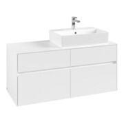 V&B Waschtischunterschrank Collaro 120x54,8x50cm, WT rechts, white matt-3