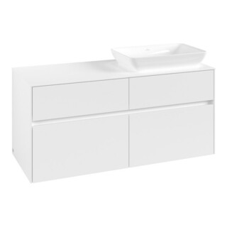 V&B Waschtischunterschrank Collaro 120x54,8x50cm, WT rechts, white matt
