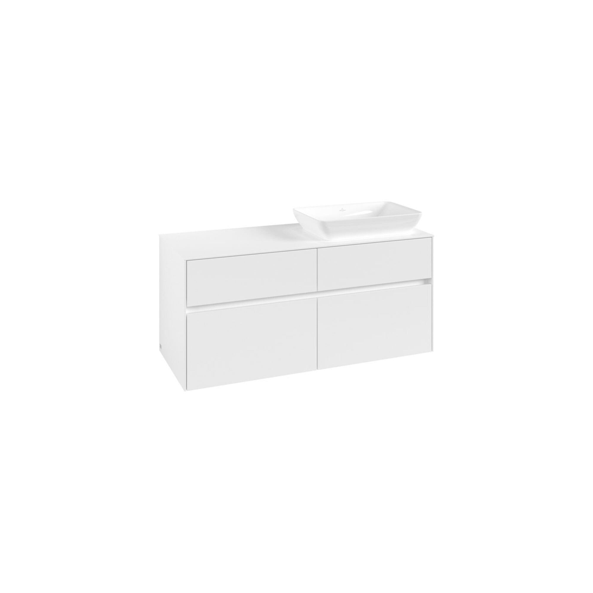 V&B Waschtischunterschrank Collaro 120x54,8x50cm, WT rechts, white matt ; Villeroy & Boch