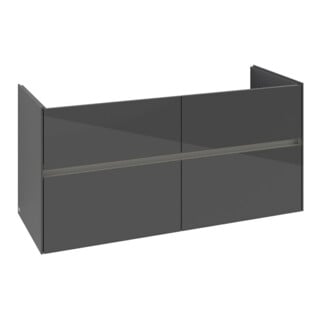 V&B Waschtischunterschrank Collaro 126,1x61x48cm, WT mi, LED 9,4W, glo Gr