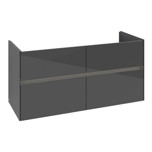 V&B Waschtischunterschrank Collaro 126,1x61x48cm, WT mi, LED 9,4W, glo Gr