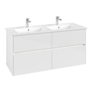V&B Waschtischunterschrank Collaro 126,1x61x48cm, WT mi, LED 9,4W, glo wh.-4