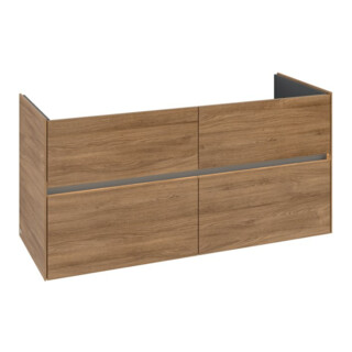 V&B Waschtischunterschrank Collaro 126,1x61x48cm, WT mi, LED 9,4W, Kan Oa