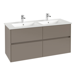 V&B Waschtischunterschrank Collaro 126,1x61x48cm, WT mi, LED 9,4W, so gre.