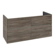 V&B Waschtischunterschrank Collaro 126,1x61x48cm, WT mi, LED 9,4W, st. Oa