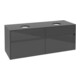 V&B Waschtischunterschrank Collaro 140x54,8x50cm, f 2 WT, Glossy Grey-1