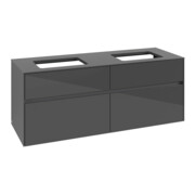 V&B Waschtischunterschrank Collaro 140x54,8x50cm, f 2 WT, glossy grey-3