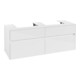 V&B Waschtischunterschrank Collaro 140x54,8x50cm, f 2 WT, glossy white