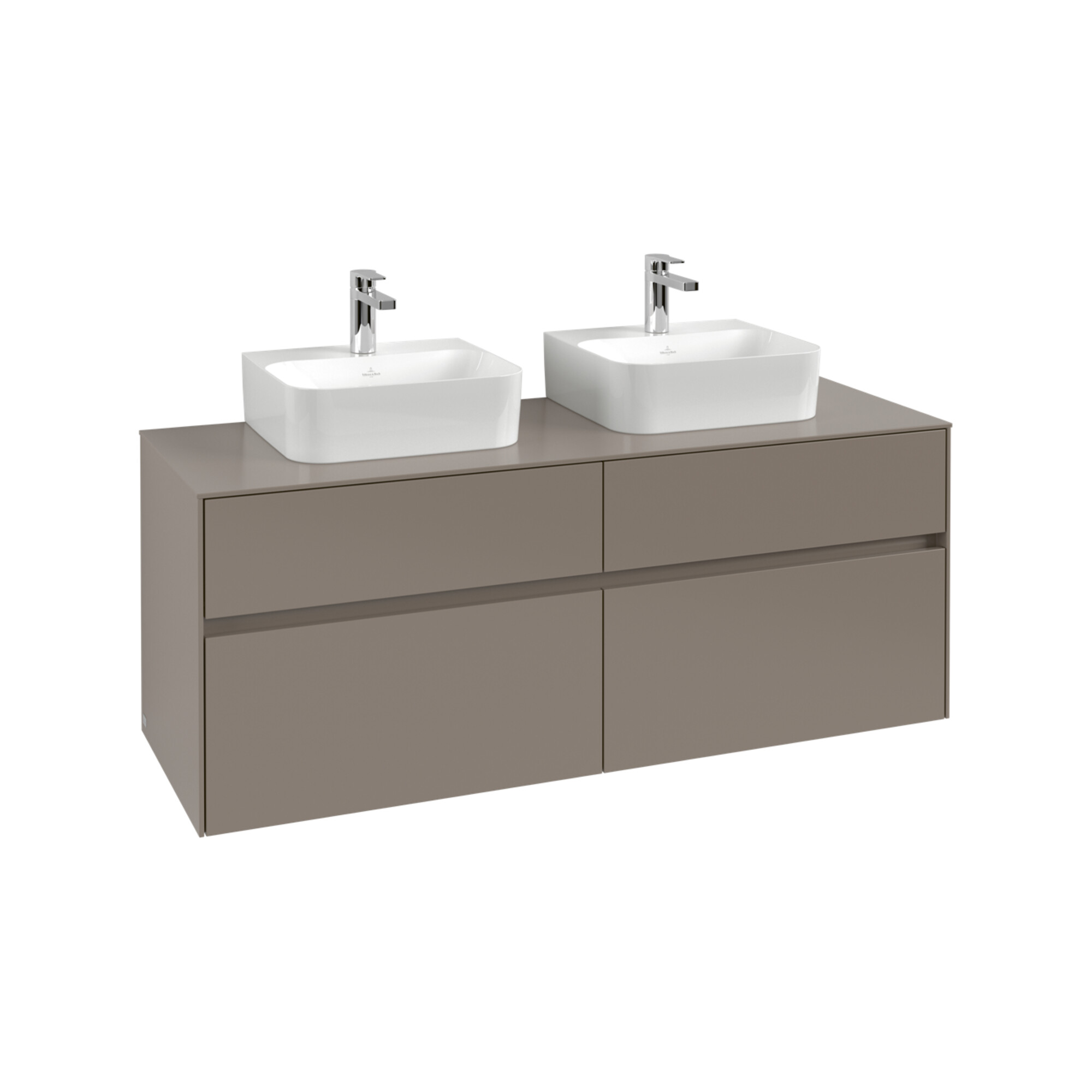 V&B Waschtischunterschrank Collaro 140x54,8x50cm, f 2 WT, LED 10 W, bla Oa ; Villeroy & Boch