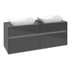 V&B Waschtischunterschrank Collaro 140x54,8x50cm, f 2 WT, LED 10 W, glo Gr-1