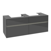 V&B Waschtischunterschrank Collaro 140x54,8x50cm, f 2 WT, LED 10 W, glo Gr