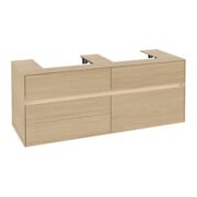 V&B Waschtischunterschrank Collaro 140x54,8x50cm, f 2 WT, LED 10 W, Nord Oa
